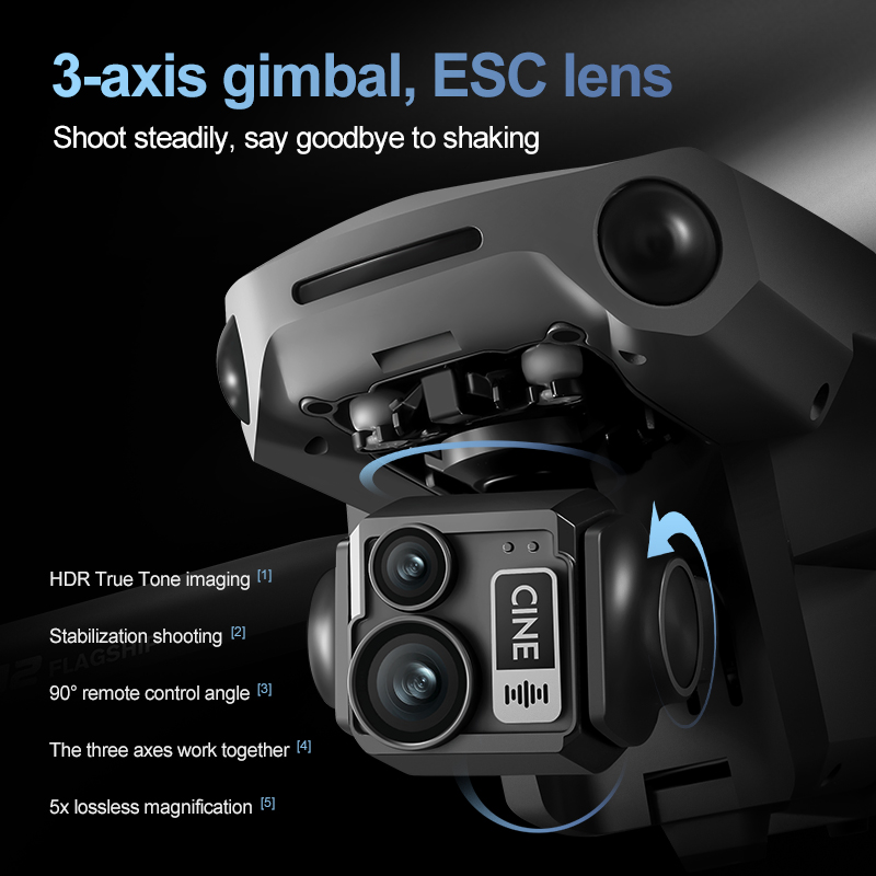 8K 3 Axis Gimbal Brushless 7.2 - Drone Gps Module recensione e prezzo