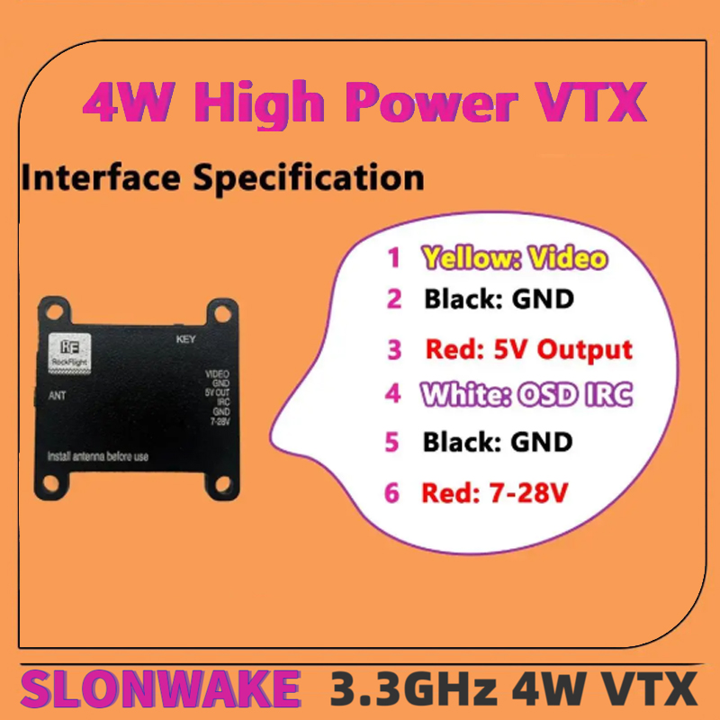 SLONWAKE FPV 3.3G 16CH 4000mW  - Drone Frame recensione e prezzo